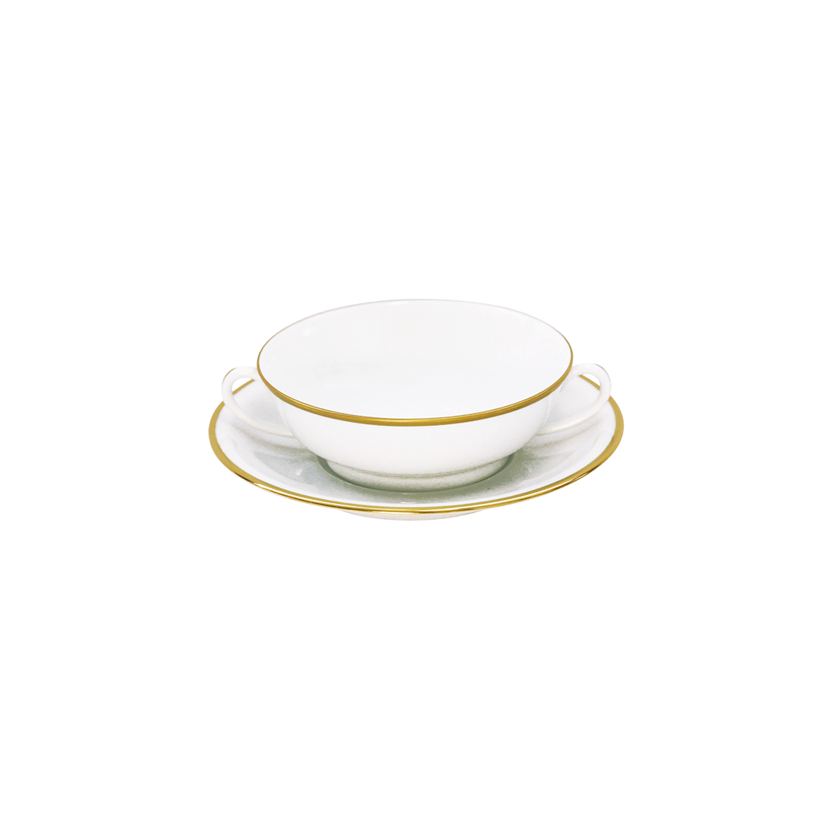 haviland-limoges-orsay-bouillon-schale-mit-untertasse-gold image 1