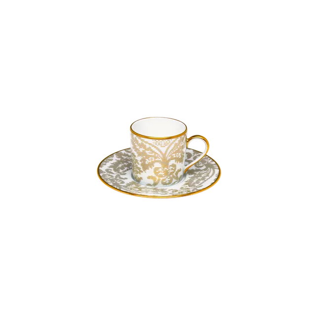 haviland-limoges-damass-ritz-paris-kaffeetasse-mit-untertasse-wei image 1