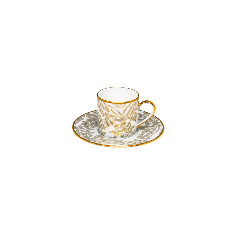 haviland-limoges-damass-ritz-paris-kaffeetasse-mit-untertasse-wei image 1