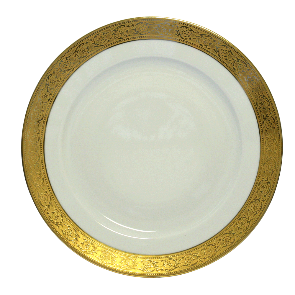 haviland-limoges-assiette-de-pr-sentation-thistle-or-pr-sentationsteller image 1