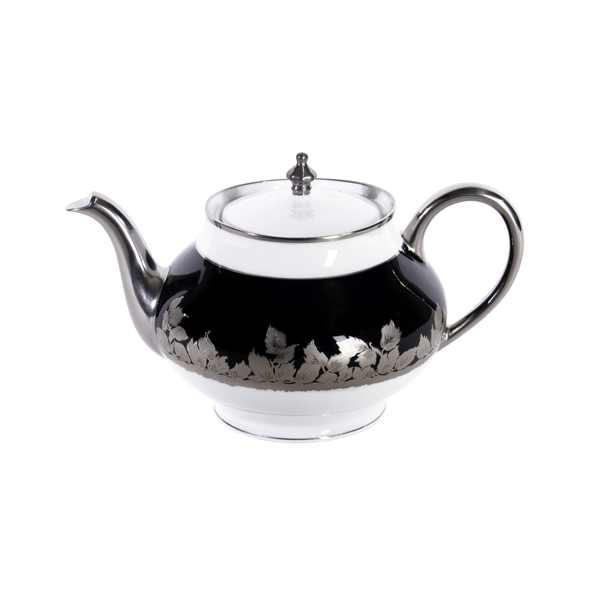 haviland-limoges-teekanne-boule-feuille-de-platine image 1