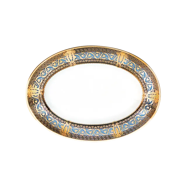 haviland-limoges-salon-murat-ravier-servierschale-hellblau-gold image 1