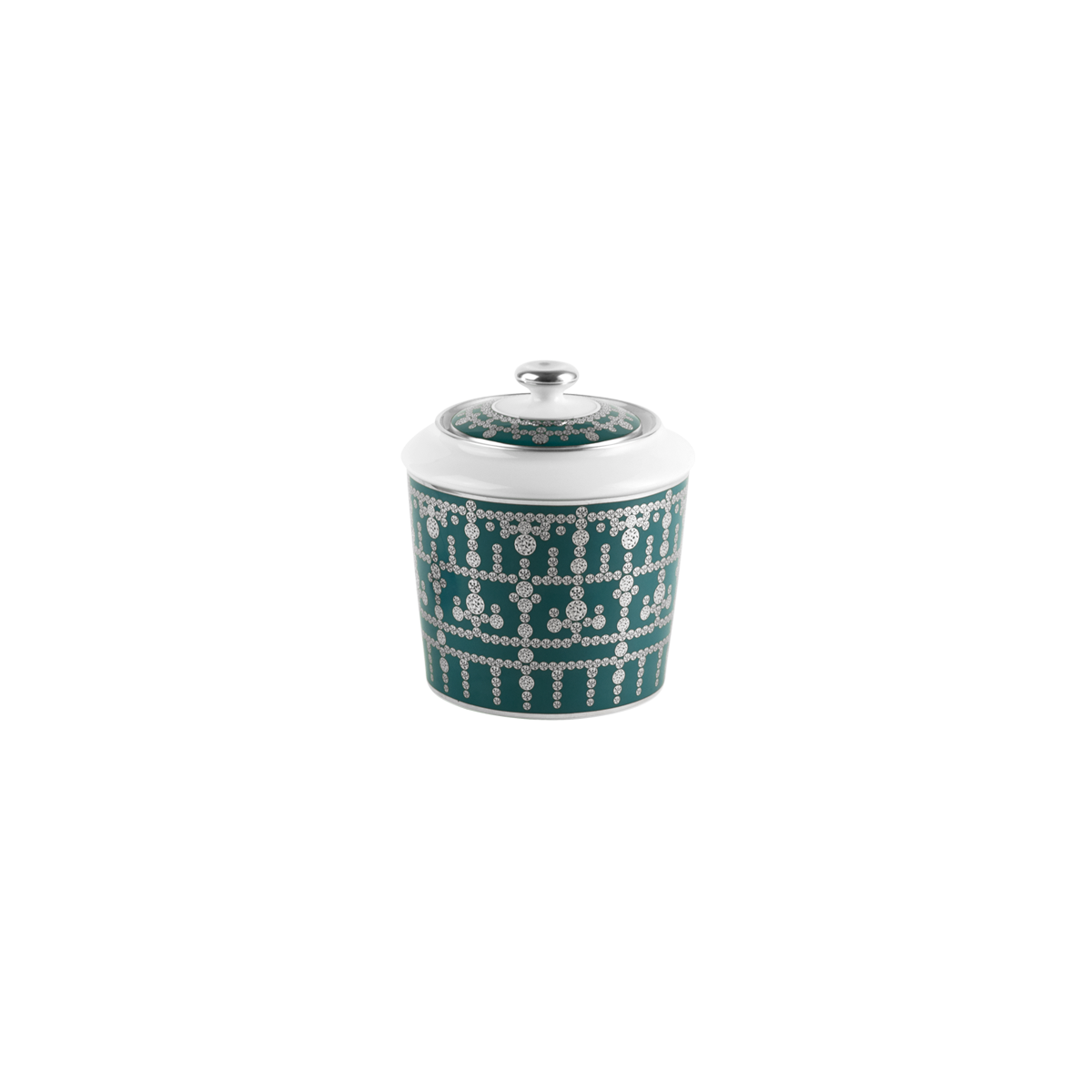 haviland-limoges-tiara-bleu-paon-zuckerdose-platin-porzellan image 1