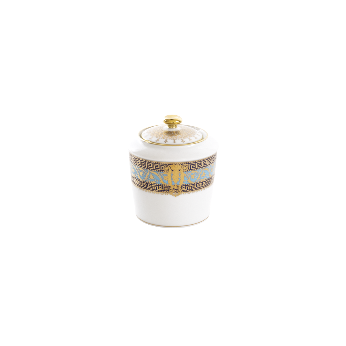 haviland-limoges-salon-murat-hellblau-gold-zuckerdose-mit-deckel image 1