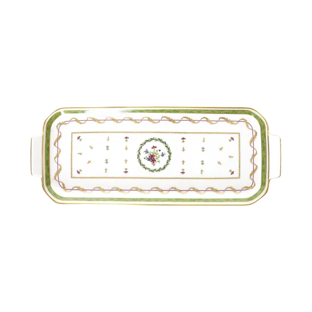 haviland-limoges-vieux-paris-vert-kuchenplatte-plat-cake image 1