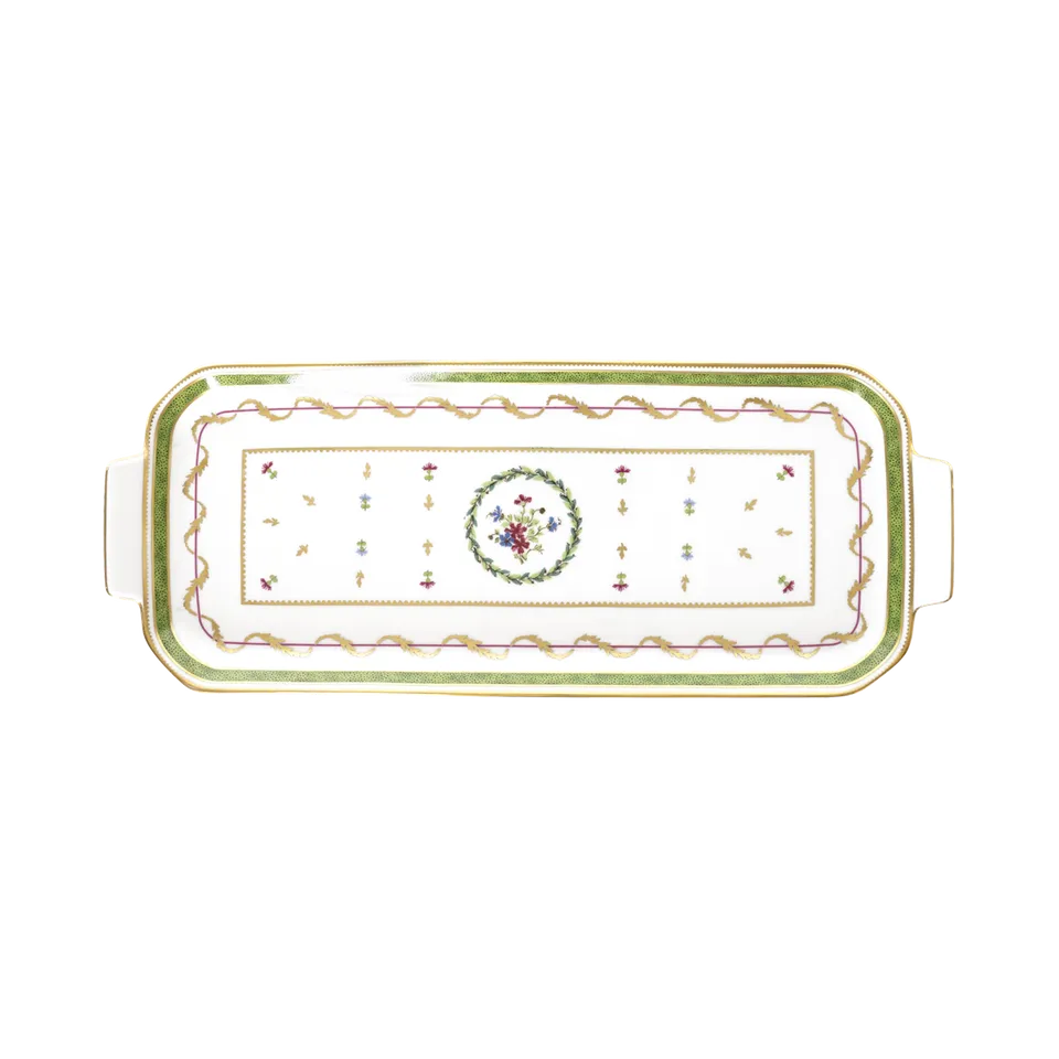 haviland-limoges-vieux-paris-vert-kuchenplatte-plat-cake image 1
