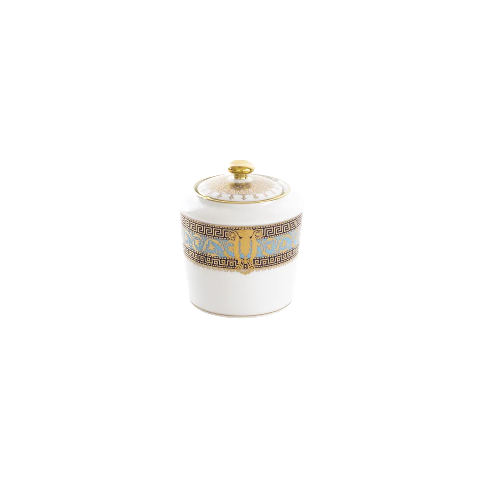 haviland-limoges-salon-murat-hellblau-gold-zuckerdose-mit-deckel image 1