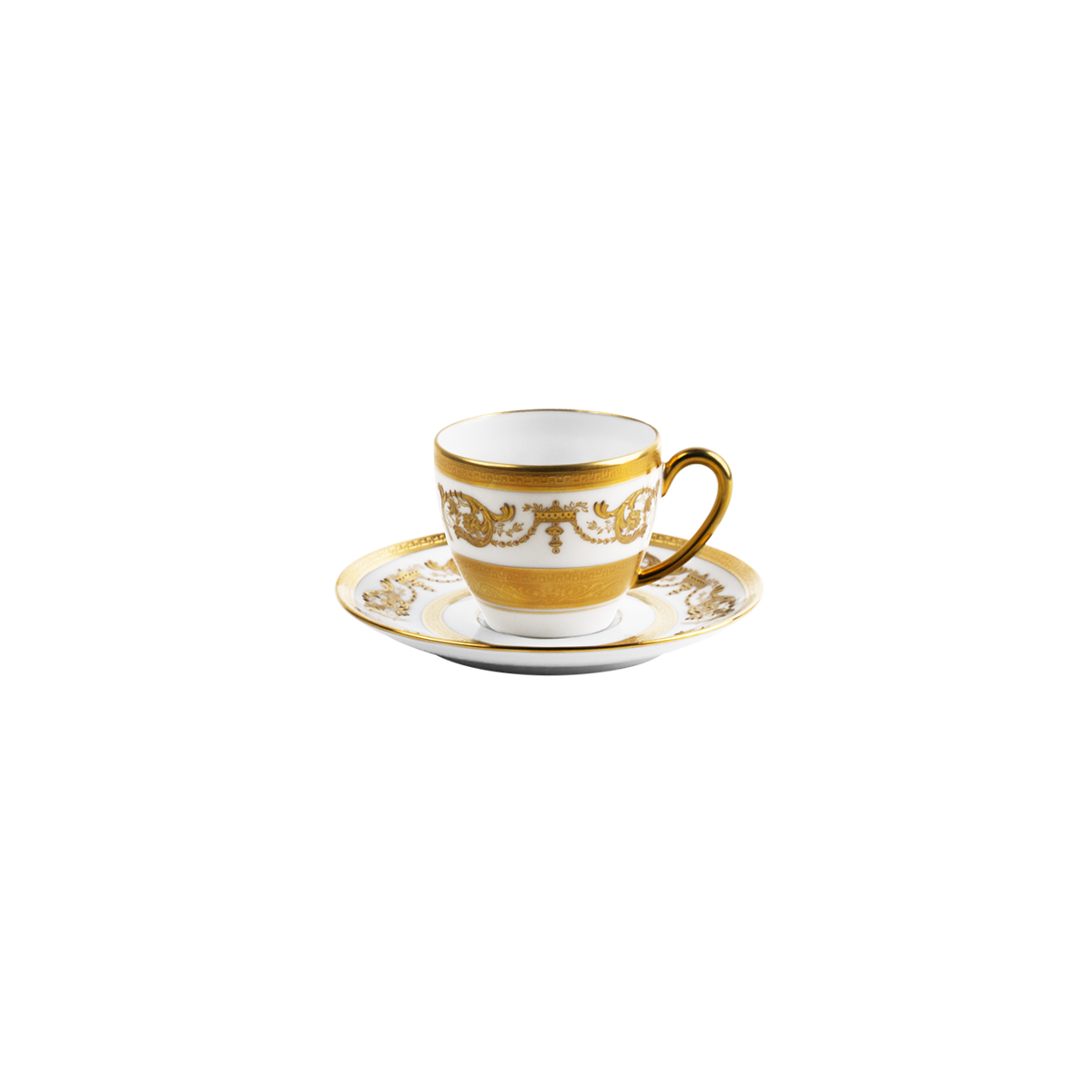 haviland-limoges-imp-rator-kaffeetasse-mit-untertasse-wei-gold image 1