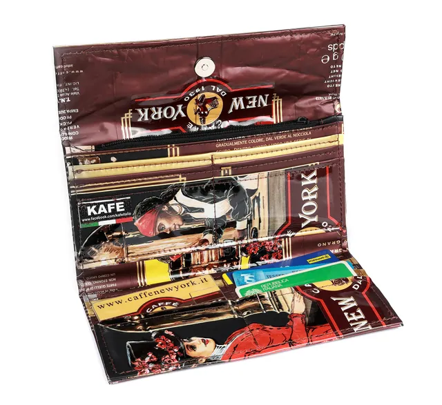 new-york-damen-geldb-rse-aus-kaffee-bobina-made-in-italy image 1