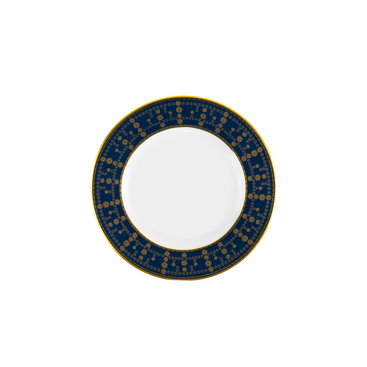 haviland-limoges-tiara-bleu-de-prusse-gold-brotteller image 1