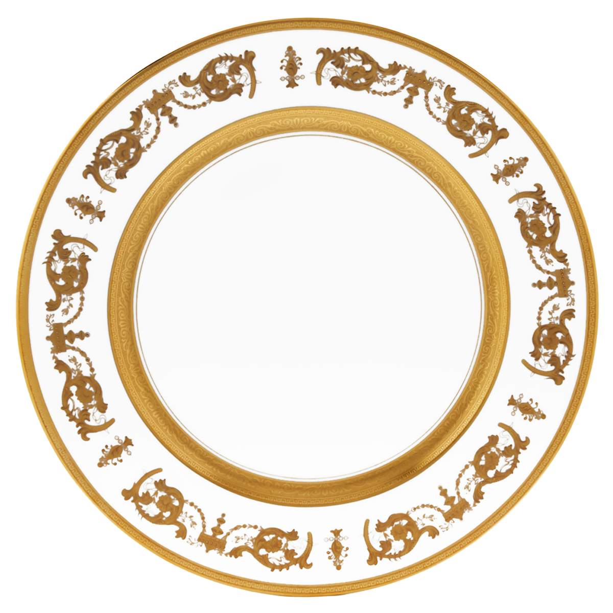 haviland-limoges-assiette-de-pr-sentation-imp-rator-blanc-or-platzteller image 1