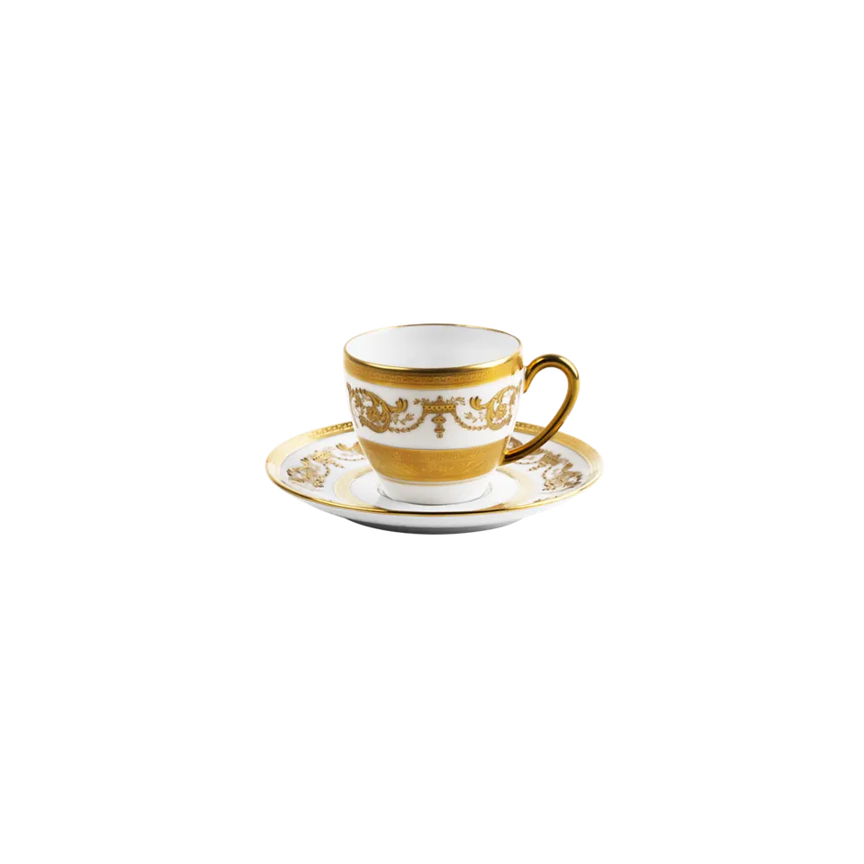 haviland-limoges-imp-rator-kaffeetasse-mit-untertasse-wei-gold image 1