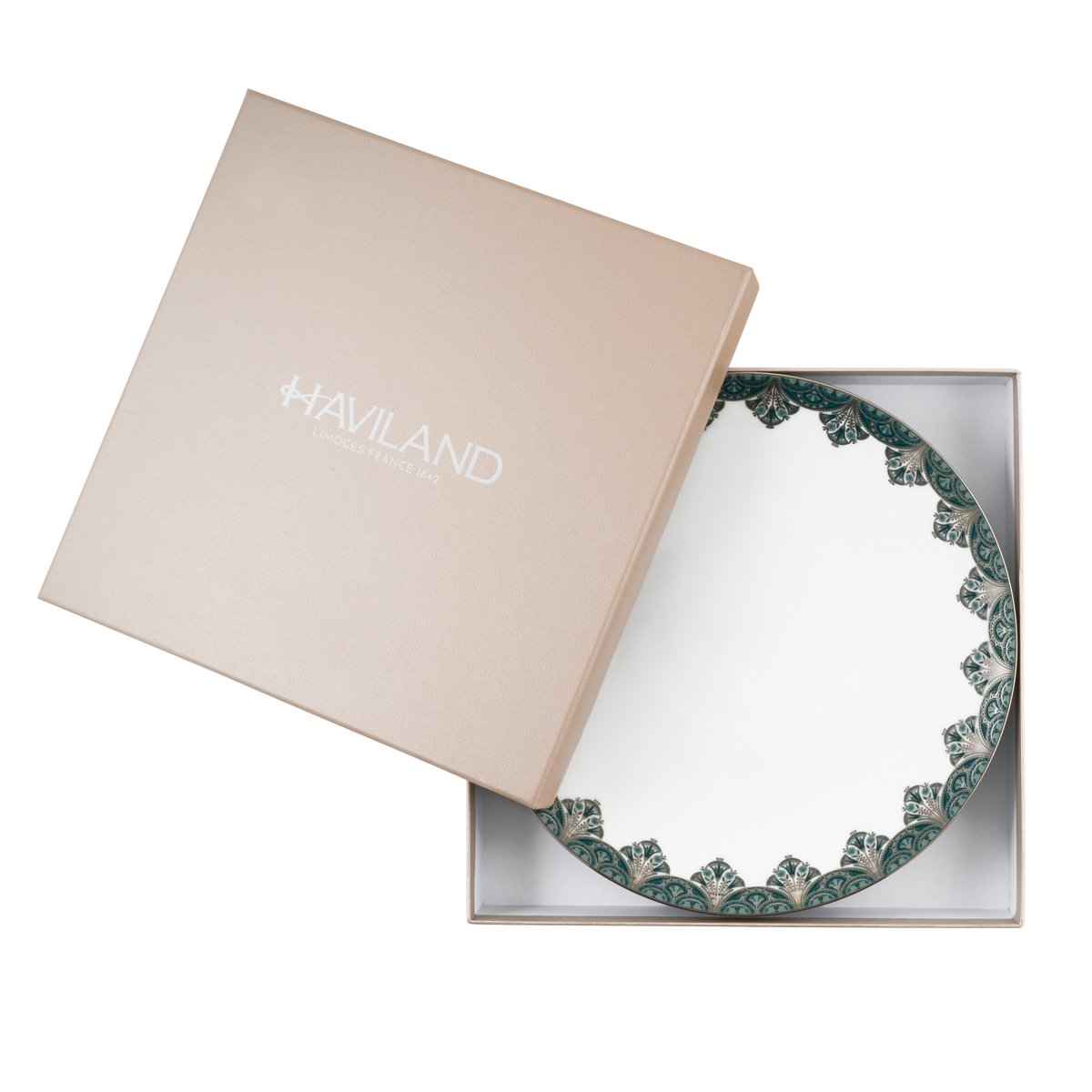 haviland-limoges-r-ves-du-nil-vert-platine-speiseteller image 2