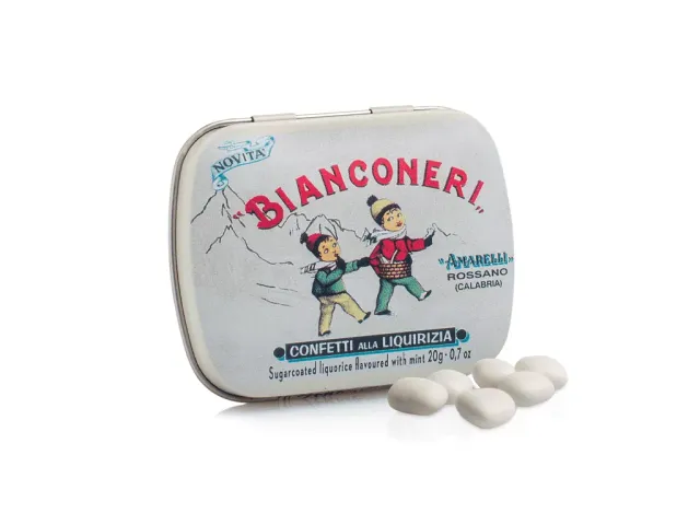 amarelli-bianconeri-20g-lakritz-mit-minze-dragiert image 1