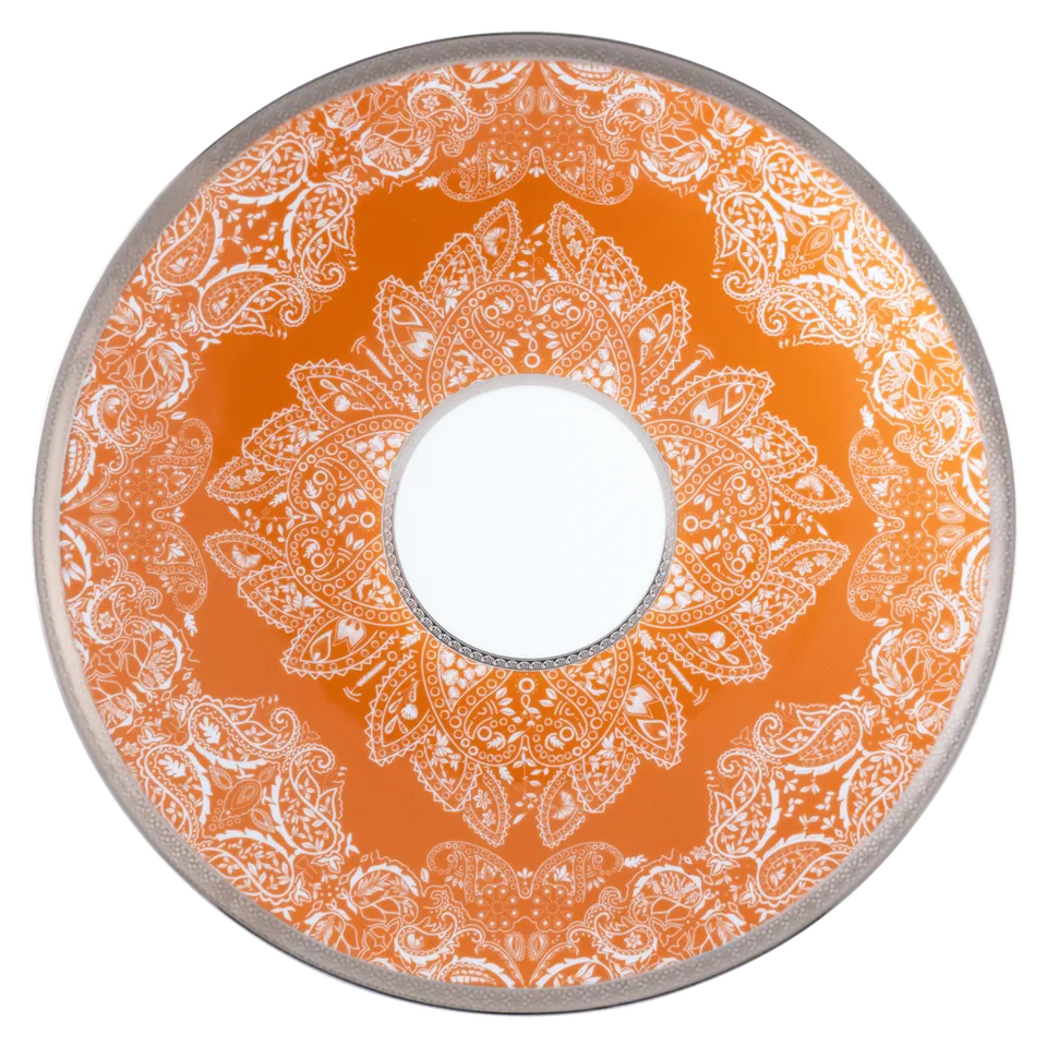 haviland-limoges-romane-orange-pr-sentationsteller image 1