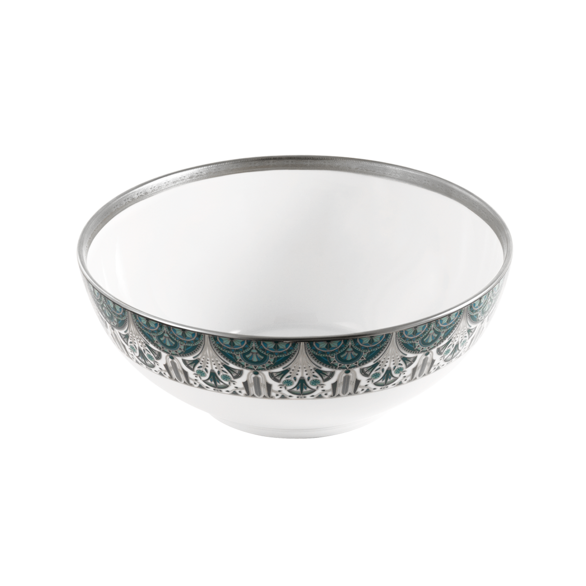 haviland-limoges-r-ves-du-nil-vert-platine-saladier-porzellan-salatsch-ssel image 1
