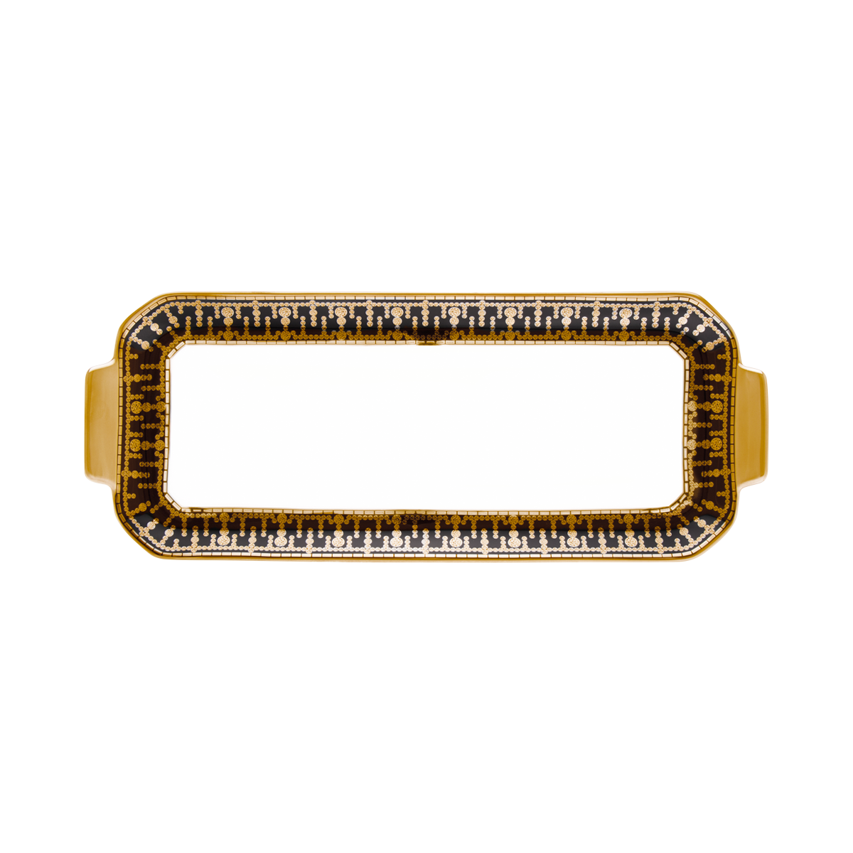 haviland-limoges-tiara-noir-or-kuchenplatte-plat-cake image 1