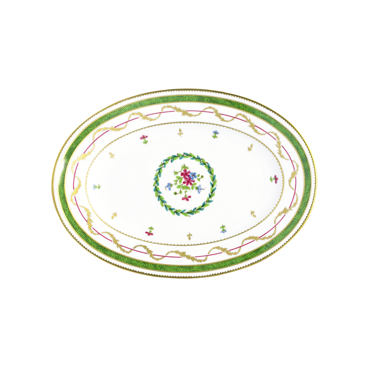 haviland-limoges-vieux-paris-vert-ravier-beilagenschale-porzellan image 1