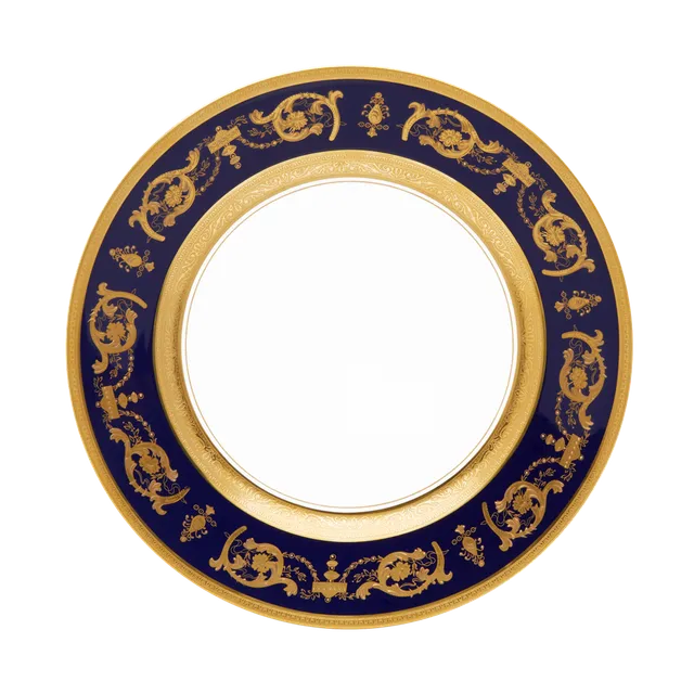 haviland-limoges-imp-rator-bleu-de-four-or-dinnerteller-speiseteller image 1