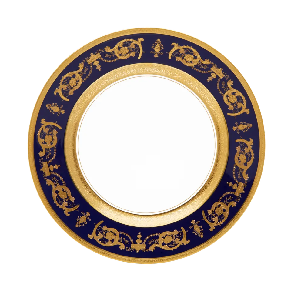 haviland-limoges-imp-rator-bleu-de-four-or-dinnerteller-speiseteller image 1