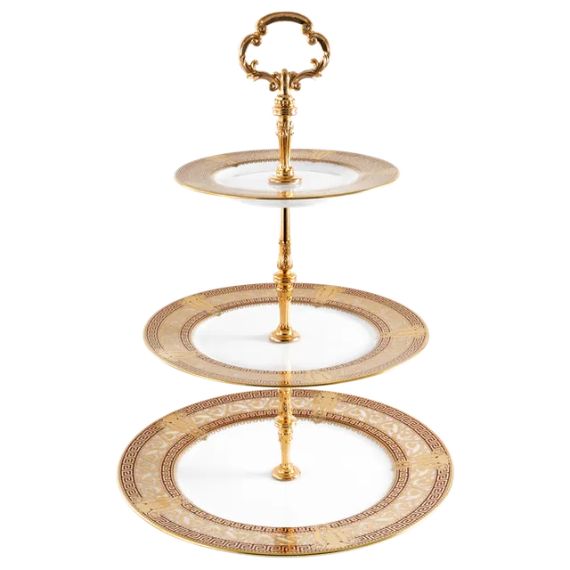 haviland-limoges-salon-murat-cerise-or-etagere-3-st-ckig image 1