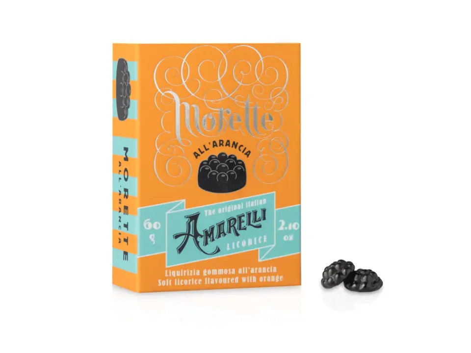 amarelli-morette-lakritz-gummi-orange-60-g image 1