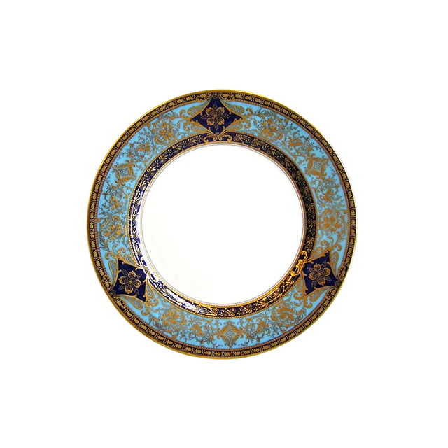 haviland-limoges-matignon-bleu-de-four-gold-kuchenteller image 1