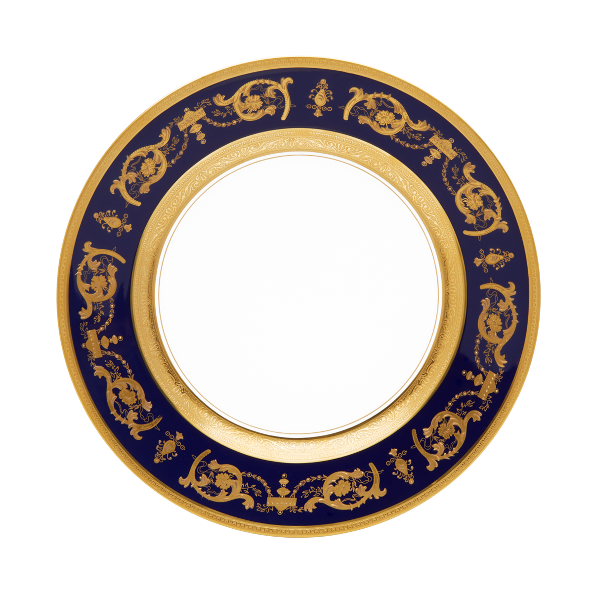 haviland-limoges-imp-rator-bleu-de-four-or-dinnerteller-speiseteller image 1