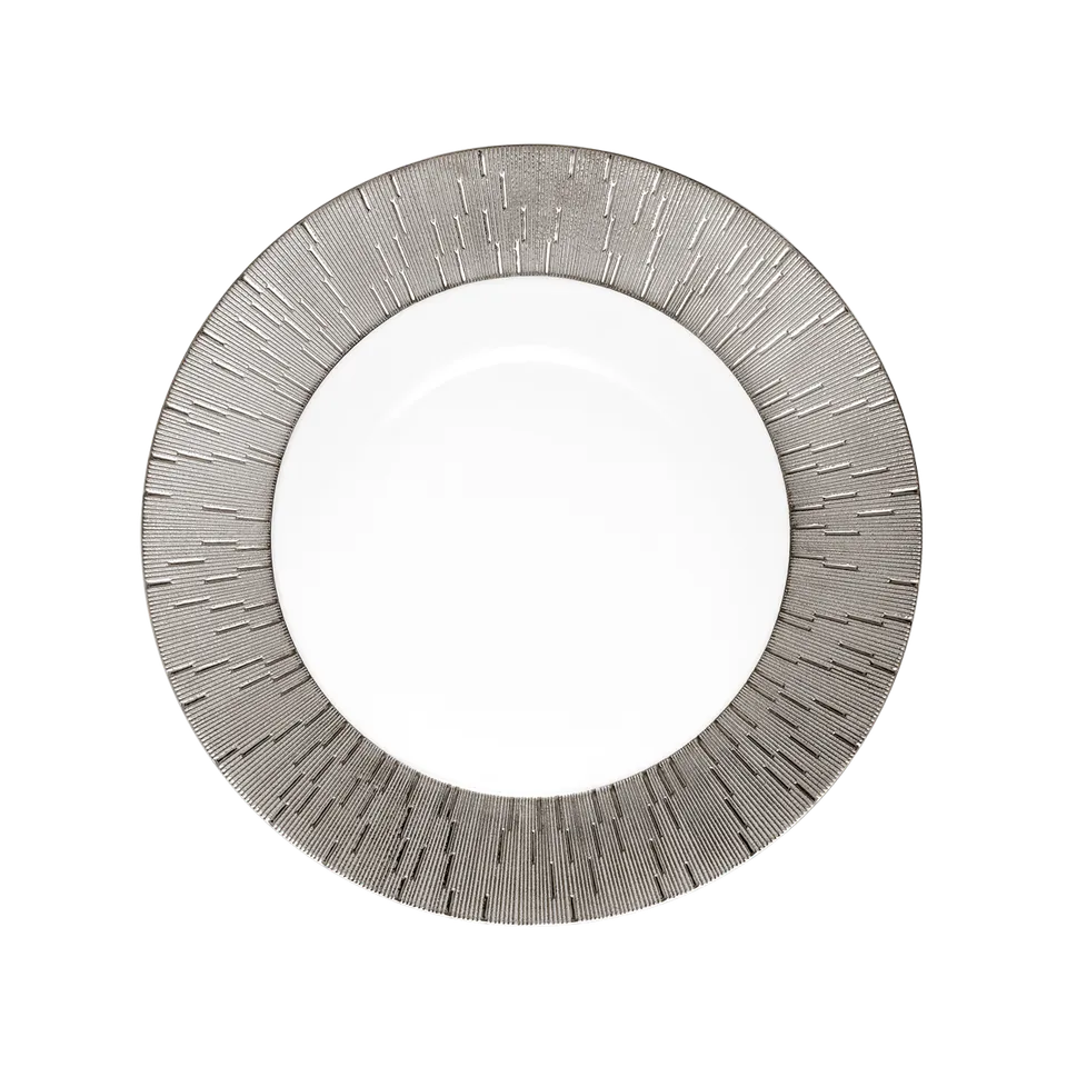 haviland-limoges-infini-blanc-platine-suppenteller-mit-fahne image 1