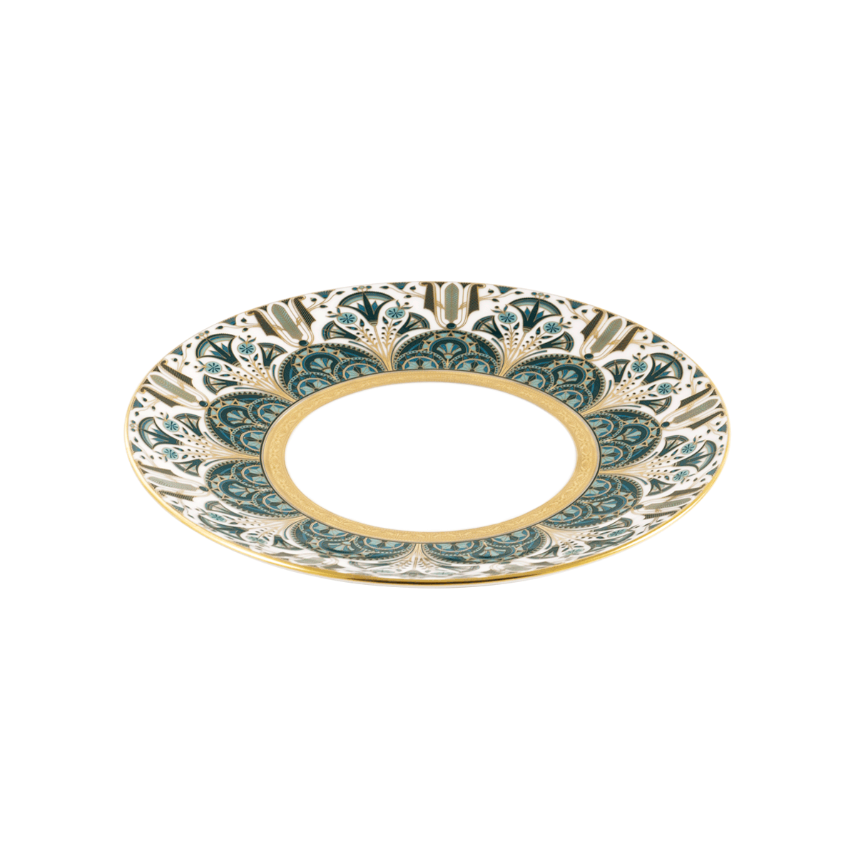 haviland-limoges-r-ves-du-nil-gr-n-gold-dessertteller image 2