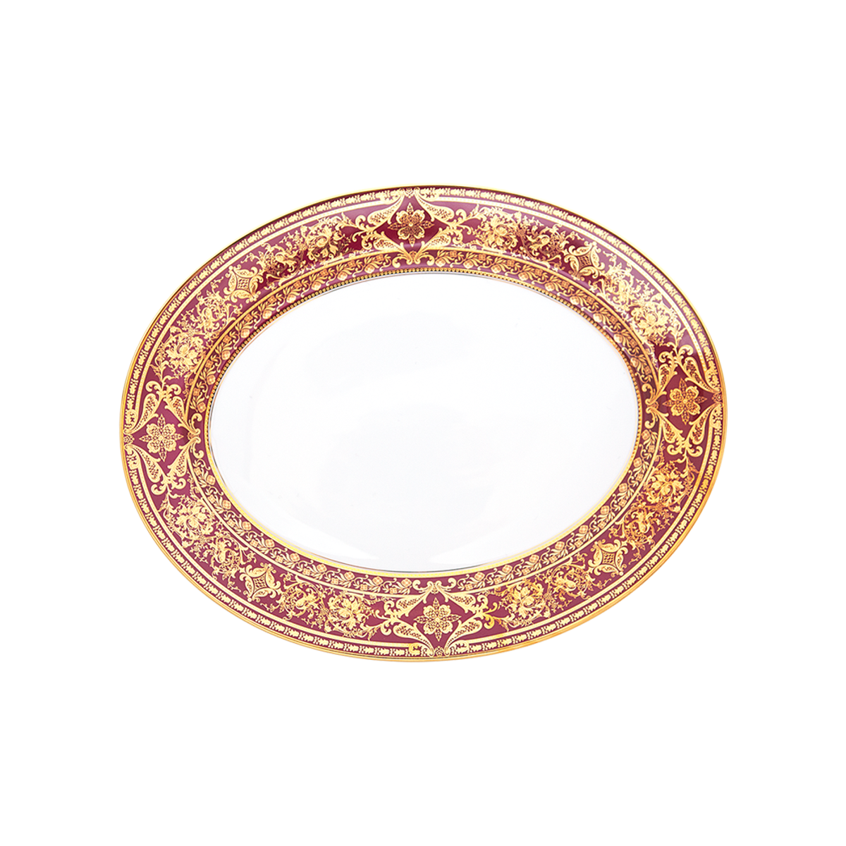 haviland-limoges-matignon-ovale-servierplatte-kirsche-gold image 1