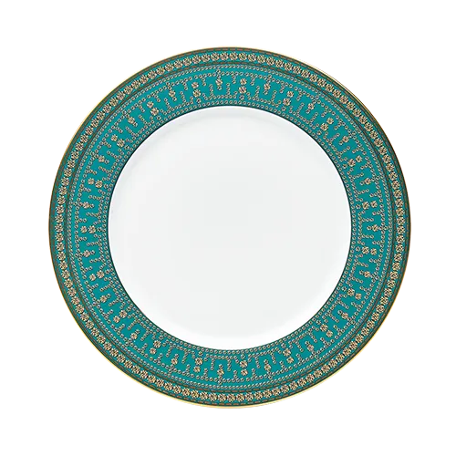 haviland-limoges-dinnerteller-tiara-bleu-paon-gold-porzellan image 1