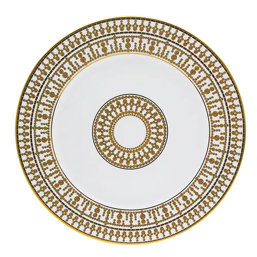haviland-limoges-tiara-blanc-or-assiette-de-pr-sentation-porzellan-platzteller image 1