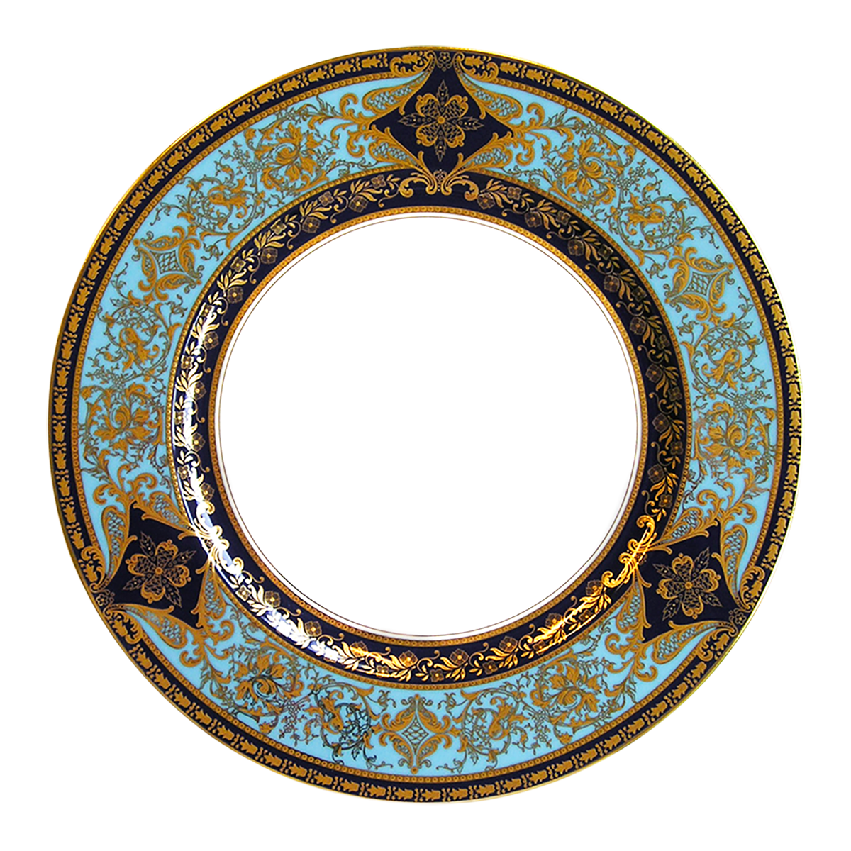 haviland-limoges-matignon-bleu-de-four-or-speiseteller image 1