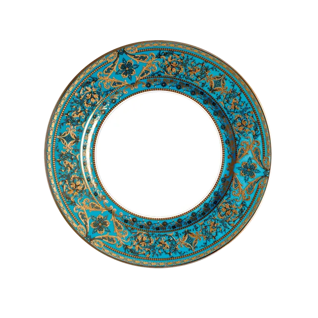 haviland-limoges-matignon-bleu-piscine-or-assiette-dessert image 1