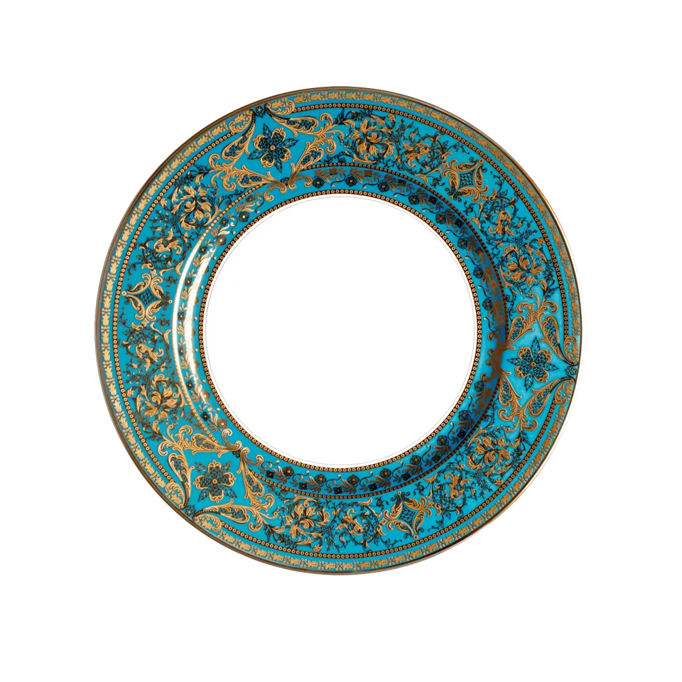 haviland-limoges-matignon-bleu-piscine-or-assiette-dessert image 1