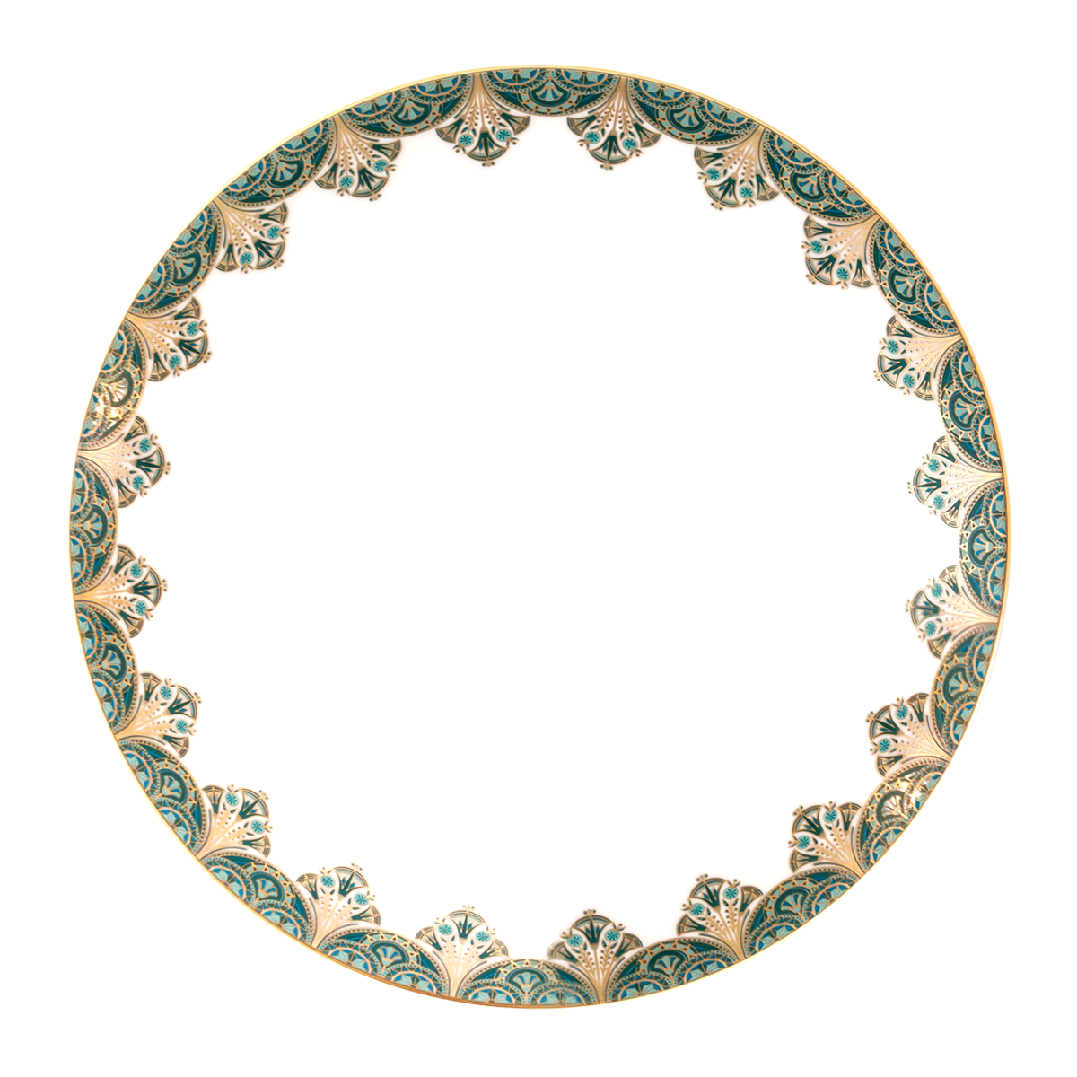 haviland-limoges-r-ves-du-nil-vert-or-speiseteller image 1