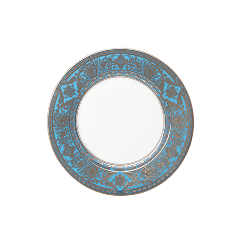 haviland-limoges-matignon-bleu-piscine-platine-kuchenteller image 2