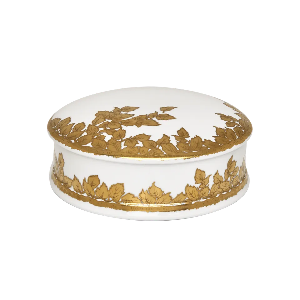 haviland-limoges-feuille-d-or-bonboniere-mit-deckel image 1