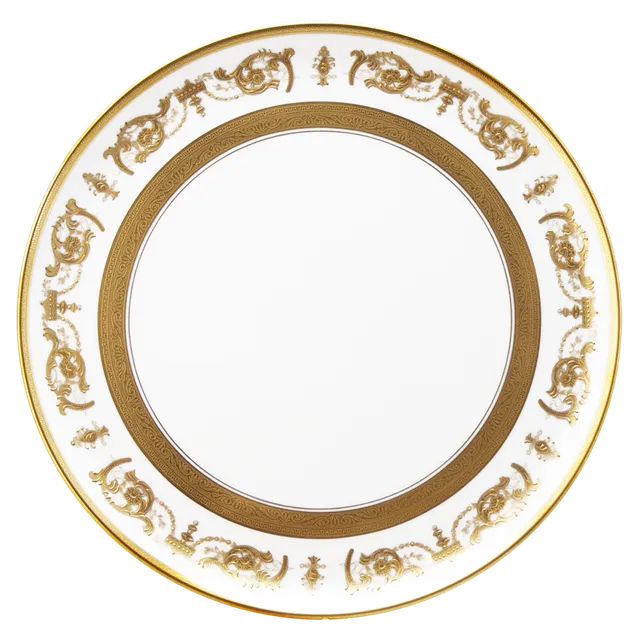 haviland-limoges-imp-rator-tarteplatte-wei-gold-porzellan image 1