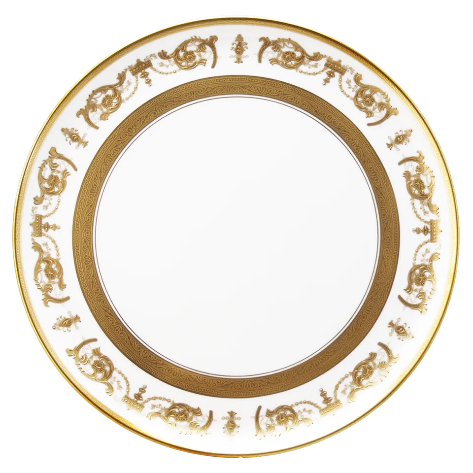 haviland-limoges-imp-rator-tarteplatte-wei-gold-porzellan image 1
