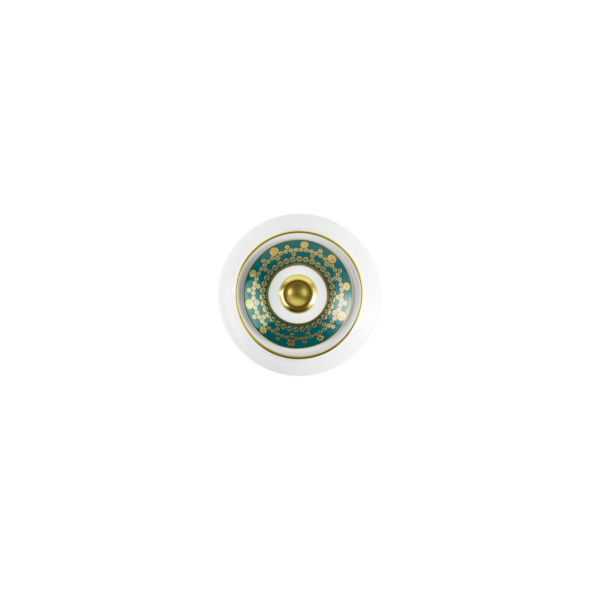 haviland-limoges-tiara-bleu-paon-or-sucrier image 2