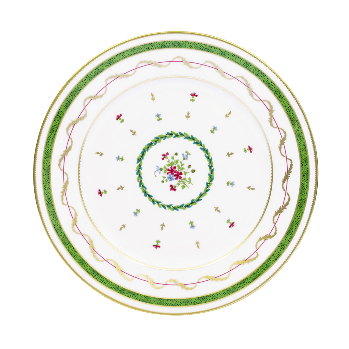 haviland-limoges-vieux-paris-vert-speiseteller-gr-n image 1