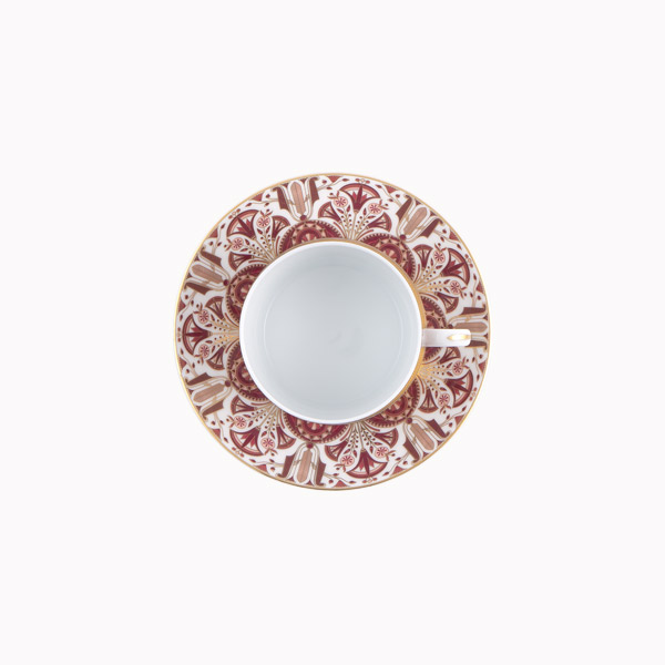 haviland-limoges-r-ves-du-nil-pourpre-or-teetasse-mit-untertasse image 2