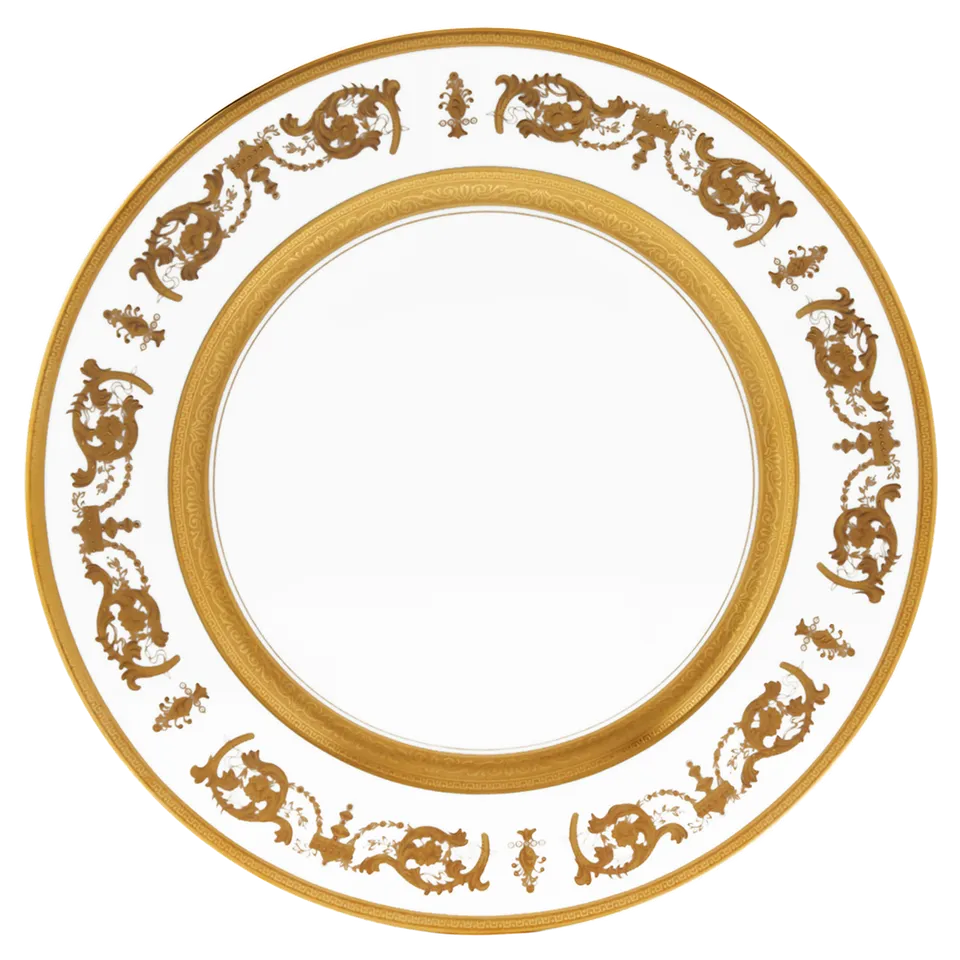 haviland-limoges-assiette-de-pr-sentation-imp-rator-blanc-or-platzteller image 1