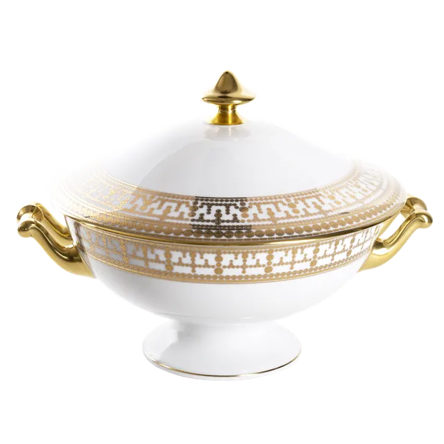 haviland-limoges-tiara-suppentiere-wei-gold image 1