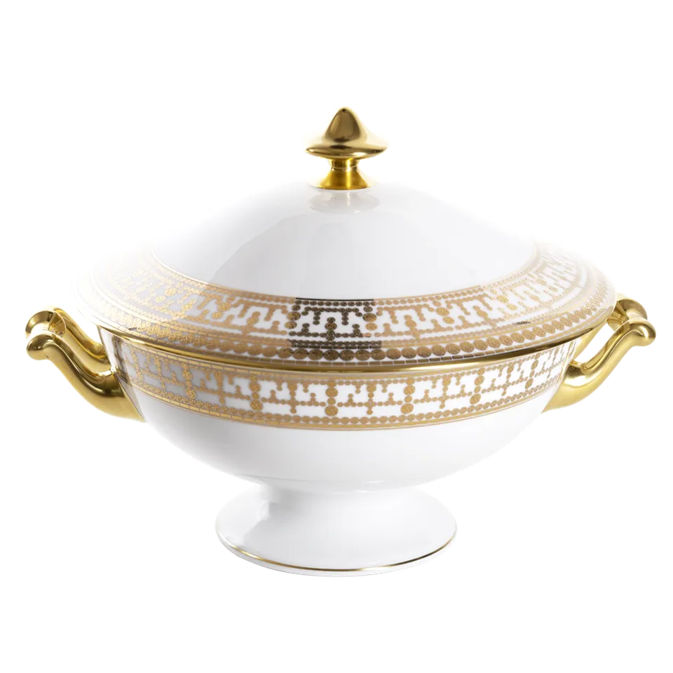 haviland-limoges-tiara-suppentiere-wei-gold image 1