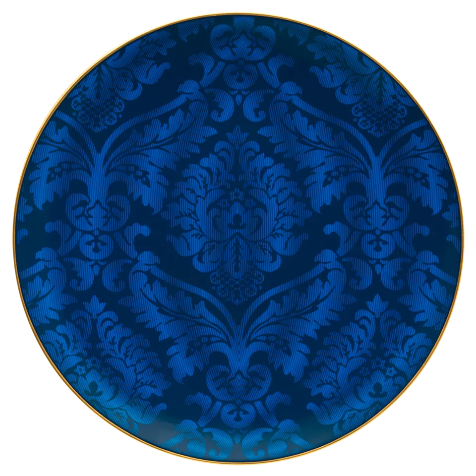 haviland-limoges-damass-platzteller-blau-ritz-paris image 1