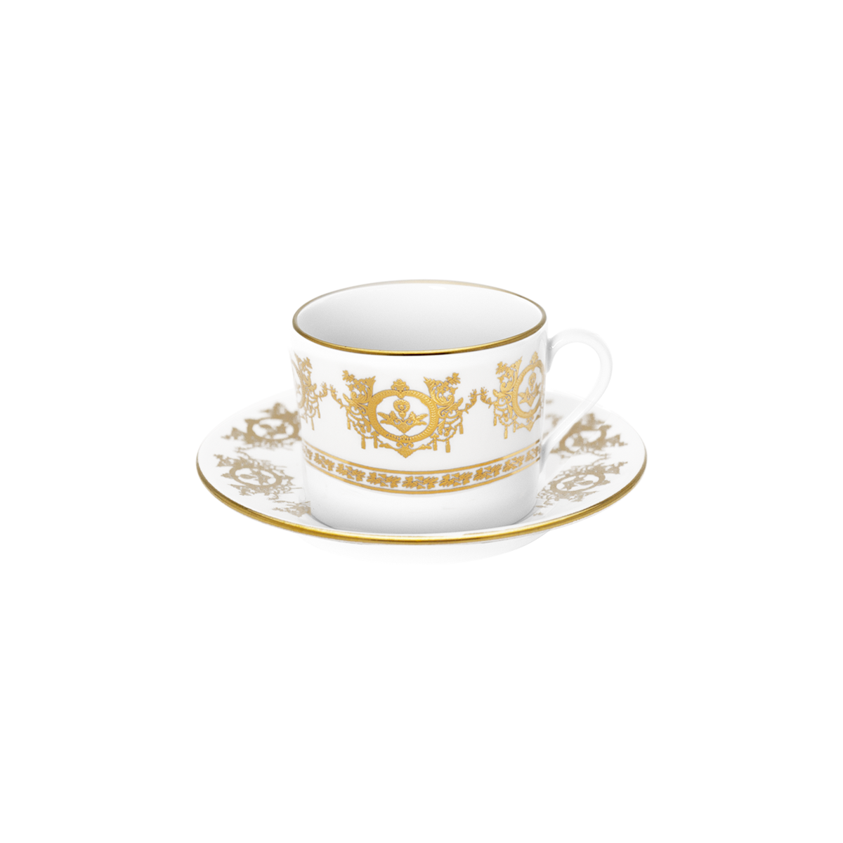 haviland-limoges-ritz-imp-rial-fr-hst-ckstasse-mit-untertasse-wei-ritz-paris image 1