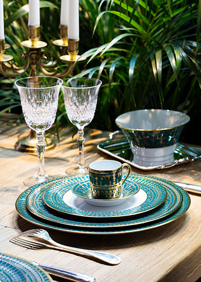 haviland-limoges-tiara-bleu-paon-or-m-slischale-porzellan image 2